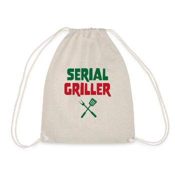 Griller en série cadeau père maître du barbecue - Sac de sport léger - nature - Devant