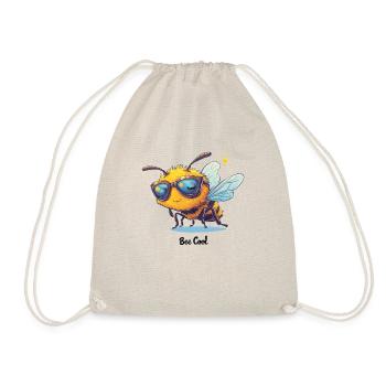 Bee Cool Imker Geschenk für Bienenliebhaber - Turnbeutel - Natur - Vorne