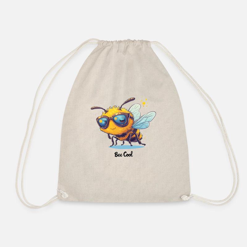Bee Cool Beekeeper Gift for Bee Lovers - Drawstring Bag - nature