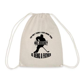 Cadeau de hockey Floorball Joueur de hockey sur gazon - Sac de sport léger - nature - Devant