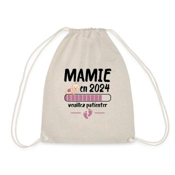 Cadeau Mamie Annonce Grossesse Grand Mère 2024 - Sac de sport léger - nature - Devant