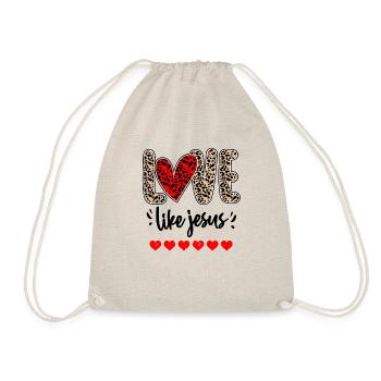 Aimer comme Jésus Dieu religieux Chrétien - Sac de sport léger - nature - Devant