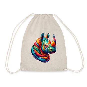 CHUBBY UNICORN - Nashorn - Turnbeutel - Natur - Vorne