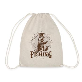 Le roi de la pêche ,humour pêcheur drôle poisson - Sac de sport léger - nature - Devant