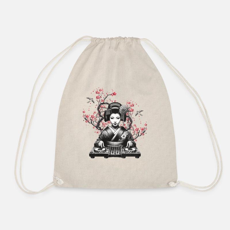 Sakura DJ Geisha - Turnbeutel - Natur
