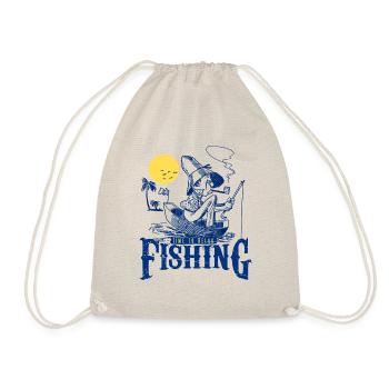 Fisherman - Zeit zum Entspannen beim Angeln - Turnbeutel - Natur - Vorne