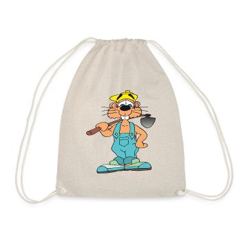 Hamster is gardening - Drawstring Bag - nature - Front