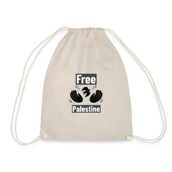 FREE PALESTINE - Turnbeutel - Natur - Vorne