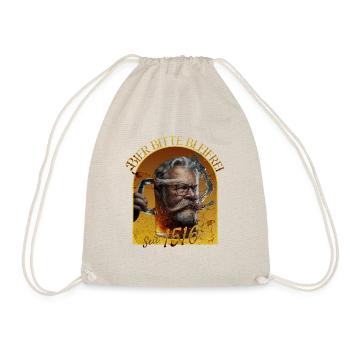 Beer lead-free, please - Drawstring Bag - nature - Front