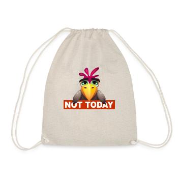 Not Today - Not Today Funny Bird Design - Drawstring Bag - nature - Front