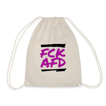 FCK AFD - Turnbeutel - Natur - Vorne