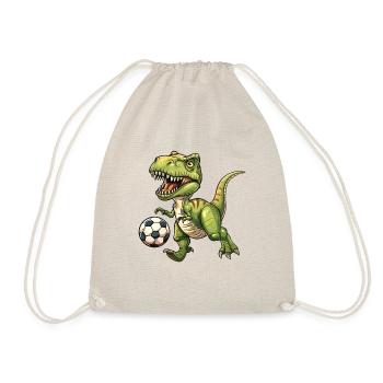 Soccer T Rex - Drawstring Bag - nature - Front