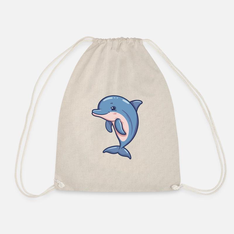 Delfino Kawaii per bambini - Sacca sportiva - natura
