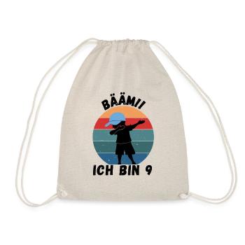 BÄÄM - DAB Tanz zum 9. Geburtstag - Turnbeutel - Natur - Vorne