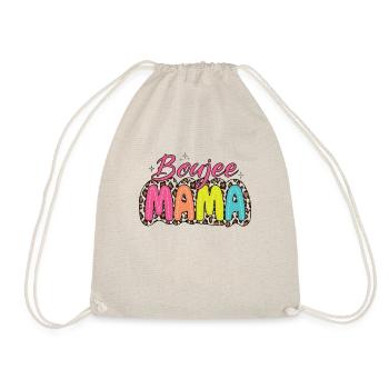 Boujee Mama bunt Leopard Retro Mama - Turnbeutel - Natur - Vorne