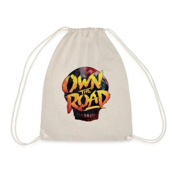 SKULL OWN THE ROAD - Drawstring Bag - nature - Front