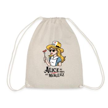 Alice au Pays des Merguez - I Love BBQ - Sac de sport léger - nature - Devant