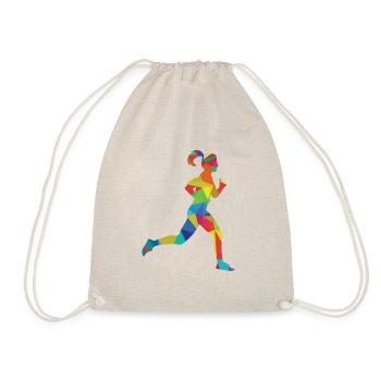 Joggen Laufen Marathon - Turnbeutel - Natur - Vorne