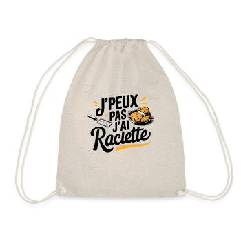 J'Peux Pas Raclette Amoureux De Fromage Suisse - Sac de sport léger - nature - Devant