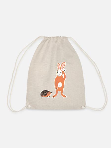Hase und Igel - Turnbeutel - Natur