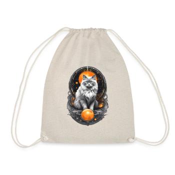 Futuristic Ragdoll Cat – Sci-Fi Cat - Drawstring Bag - nature - Front
