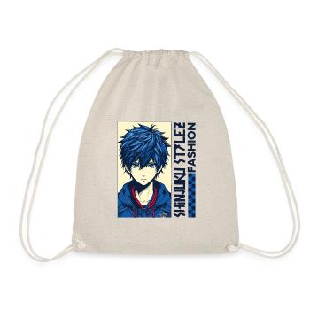 Anime Print - Shinjuku Stylez Fashion - Turnbeutel - Natur - Vorne