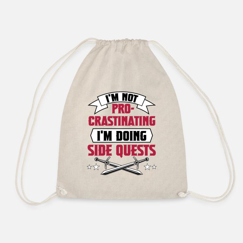 procrastinating2 - Drawstring Bag - nature