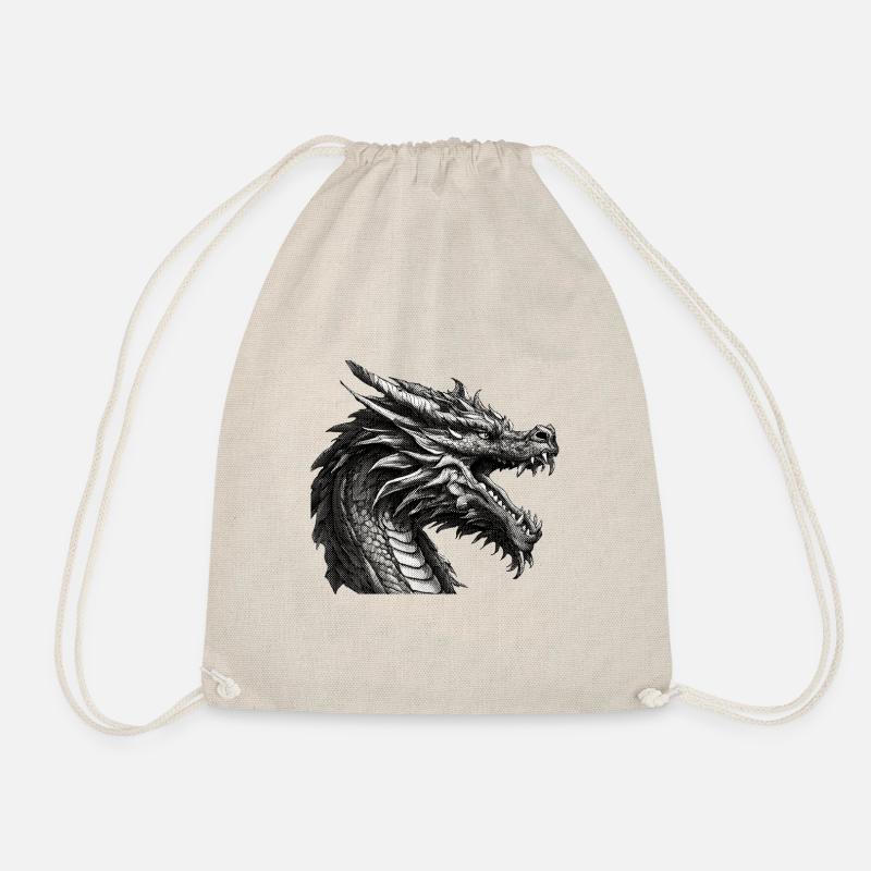 Great Dragon - Drawstring Bag - nature