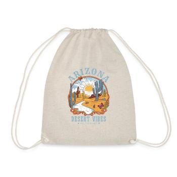 Arizona Desert Vibes Vintage Design - Drawstring Bag - nature - Front