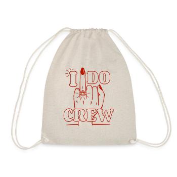 Bachelor Team Bride Hen Party I Do Crew - Drawstring Bag - nature - Front