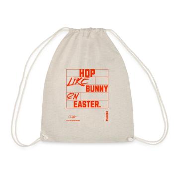 Hop Like a Bunny à Pâques - Sac de sport léger - nature - Devant