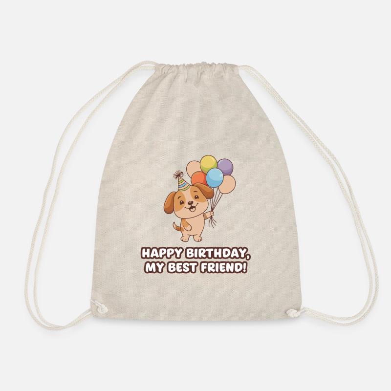 DOGS - Drawstring Bag - nature