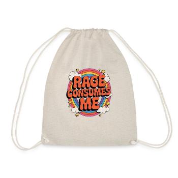 Rage Consumes Me, Funny Sarcastic Girls - Drawstring Bag - nature - Front