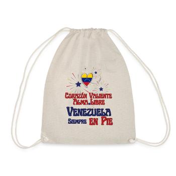 Venezuela im Herzen - Stolz in der Seele - Turnbeutel - Natur - Vorne