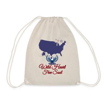 Free Spirit of America - Drawstring Bag - nature - Front