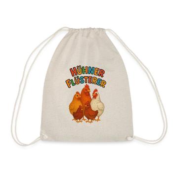 Chickens Whisperer - Drawstring Bag - nature - Front