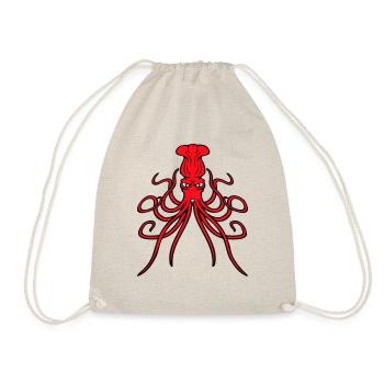 Pieuvre, pieuvre, pieuvre, céphalopode, mauvais œil - Sac de sport léger - nature - Devant