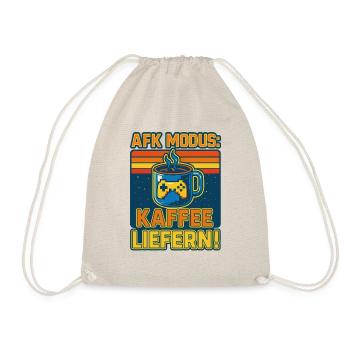 Mode AFK : Livrez du café ! - Sac de sport léger - nature - Devant