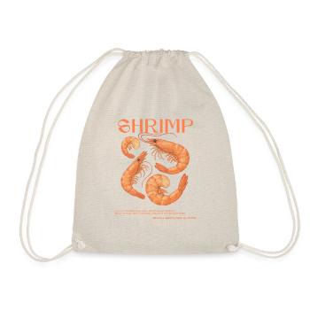 Shrimp, but in style – Retro design - Drawstring Bag - nature - Front