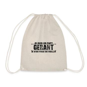 je suis un papy gérant - Sac de sport léger - nature - Devant