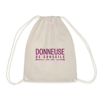 Donneuse de conseils. cadeau Conseiller. - Sac de sport léger - nature - Devant
