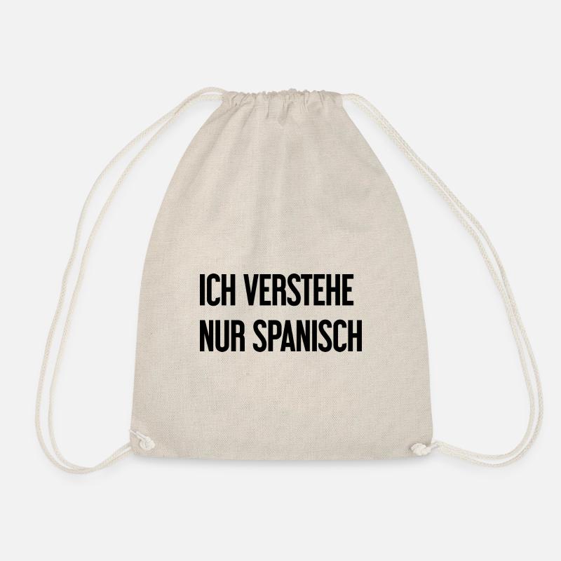Ich verstehe nur Spanisch - Turnbeutel - Natur