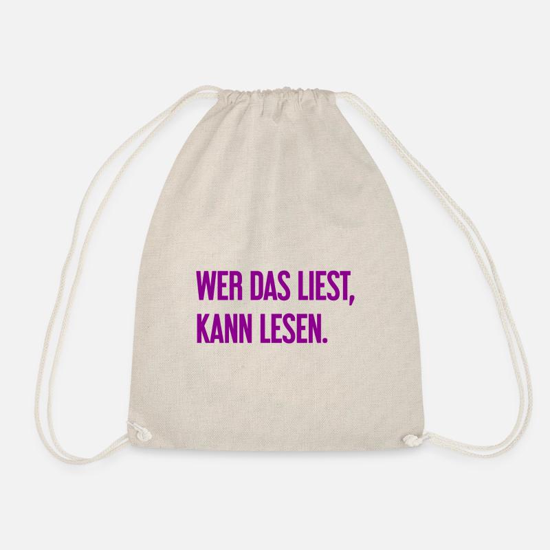 Si vous lisez ceci, vous pouvez lire. - Sac de sport léger - nature