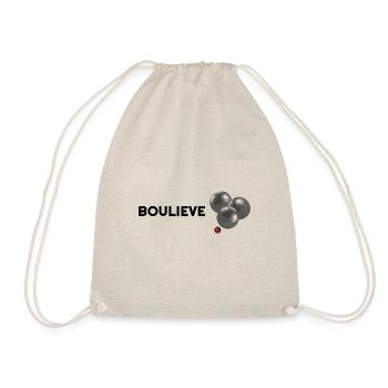 Boccia Sport Outfit Boulieve Minimalist Boule Court - Drawstring Bag - nature - Front