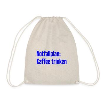 Kaffee-Notfallplan - Turnbeutel - Natur - Vorne