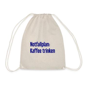Kaffee-Notfallplan - Turnbeutel - Natur - Vorne