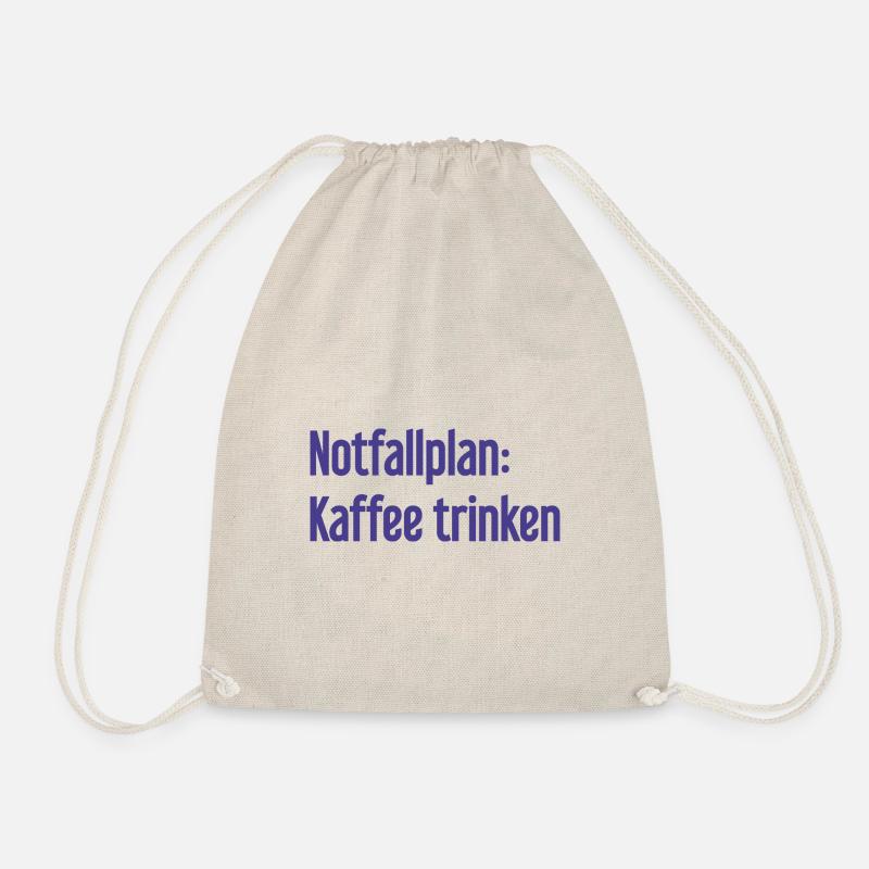 Coffee Contingency Plan - Drawstring Bag - nature