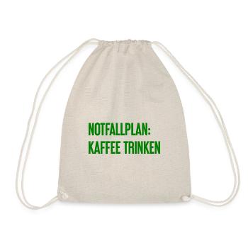 Kaffee-Notfallplan - Turnbeutel - Natur - Vorne