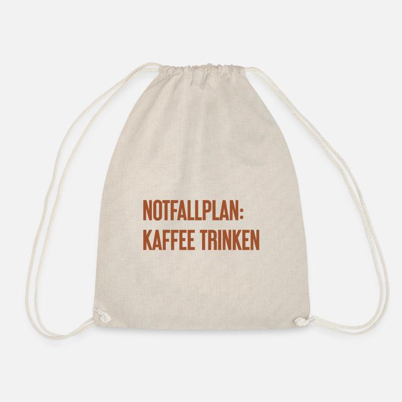 Coffee Contingency Plan - Drawstring Bag - nature