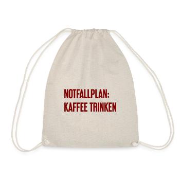 Kaffee-Notfallplan - Turnbeutel - Natur - Vorne